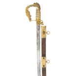 ˜A GILT-BRASS MOUNTED PRESENTATION SWORD RETAILED BY JOSEPH H. REDDELL, SWORD AND GUN MANUFACTURER T