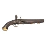 A 15 BORE FLINTLOCK FIRST TYPE DUBLIN CASTLE LIGHT DRAGOON PISTOL, CIRCA 1760-70