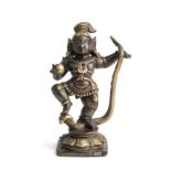 A 'GANGAJUMNA' FIGURE OF KRISHNA BATTLING WITH KALIYA