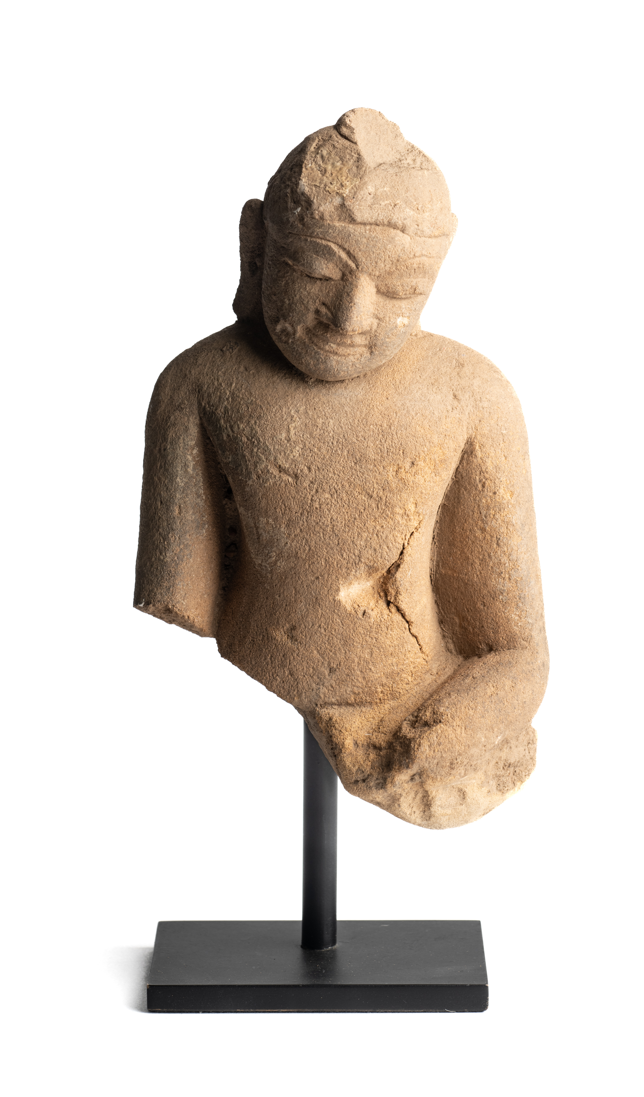 A PYU FRAGMENTARY FIGURE OF BUDDHA