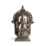 A BRONZE FIGURE OF DURGA