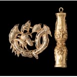 A MAJAPAHIT GOLD PENDANT