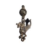 A JAVANESE BRONZE SECTION FROM A HANGING LAMP