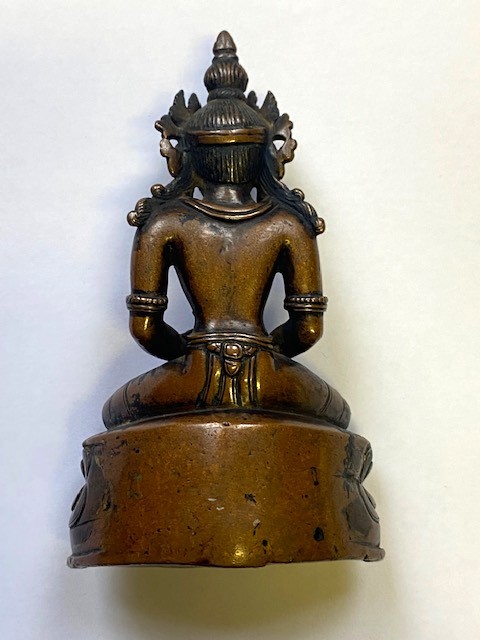 A BRONZE FIGURE OF AMITAYUS - Image 3 of 4