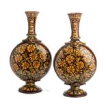 A PAIR OF BOMBAY SCHOOL OF ART VASES