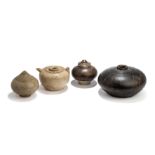 FOUR SMALL SOUTH-EAST ASIAN STONEWARE VESSELS