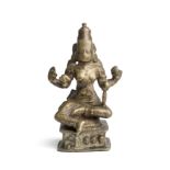 A BRONZE FIGURE OF A HINDU GODDESS