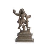 A BRONZE FIGURE OF HANUMAN