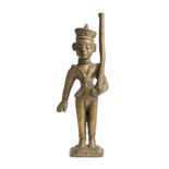 A BRONZE FIGURE OF A SEPOY