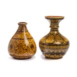 TWO BOMBAY SCHOOL OF ART VASES