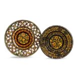 TWO BOMBAY SCHOOL OF ART DECORATIVE PLATES