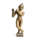 A BRONZE FIGURE OF KRISHNA VENUGOPALA