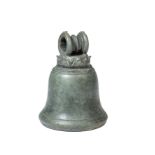 A BRONZE CATTLE BELL