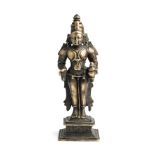 A BRONZE FIGURE OF VITHOBA