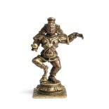 A 'GANGAJUMNA' FIGURE OF DANCING KRISHNA