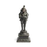 A BRONZE FIGURE OF HANUMAN