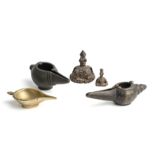 FIVE SMALL BRONZE OBJECTS