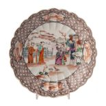 ‡ A RARE WORCESTER SAUCER DISH