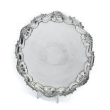 A GEORGE II SILVER SALVER