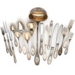 A CANTEEN OF GERMAN TABLE SILVER