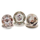 A COLLECTION OF SPODE PLATES AND DISHES