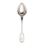 A SET TWELVE GEORGE III SILVER TEASPOONS