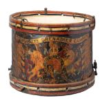 A PAINTED REGIMENTAL DRUM OF THE 3RD BATTALION