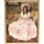 NIKOLAUS SCHATTENSTEIN (Russian, 1877-1954): Lady portrait, 1908