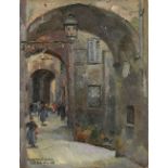 PIERETTO BIANCO (Trieste, 1875 - Bologna, 1937): Siena, Via dei Termini, 1925