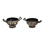 COUPLE OF APULIAN GNATHIA-WARE KYLIKES