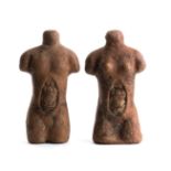 COUPLE OF ROMAN TERRACOTTA VOTIVE TORSOS