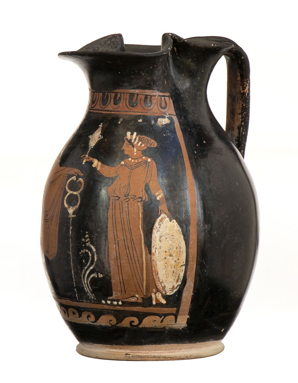 APULIAN RED-FIGURE OINOCHOE - Image 4 of 5