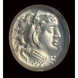 A roman chalcedony intaglio. Alexander the Great. 1st - 2nd century A.D.