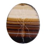 A large italic banded agate intaglio. Ant.2nd century B.C.