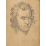 BARTOLOMEO PINELLI (Rome, 1771 - 1835): Portrait of man (Pietro Relli?)