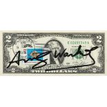 ANDY WARHOL (Pittsburgh, 1928 - New York, 1987) : 2 dollars (Thomas Jefferson)