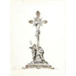 ETTORE FERRARI (Rome, 1845 - 1929): Crucifixion