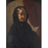 ACHILLE MARTELLI (Catanzaro, 1829 - Avellino, 1903): The grandmother (Portrait of Giacinta Corrado),