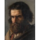 ANDREA CEFALY (Cortale, 1827 - 1907): Portrait of a bearded man