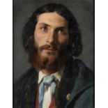ANDREA CEFALY (Cortale, 1827 - 1907): Portrait of a young patriot