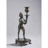 Satyr holding a candelabra
