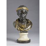 Emperor bust with laurel wreath (Julius Caesar?)