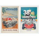 GRAND PRIX AUTOMOBILE DE MONACO, 1936 et 1980