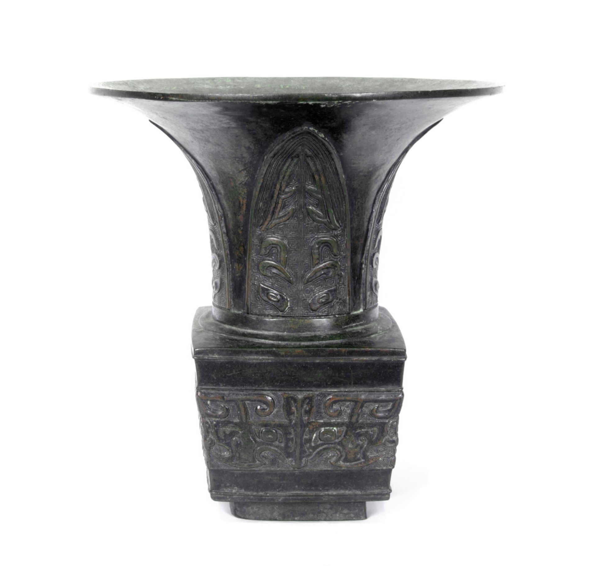 VASE GU, CHINE XIXème SIECLE