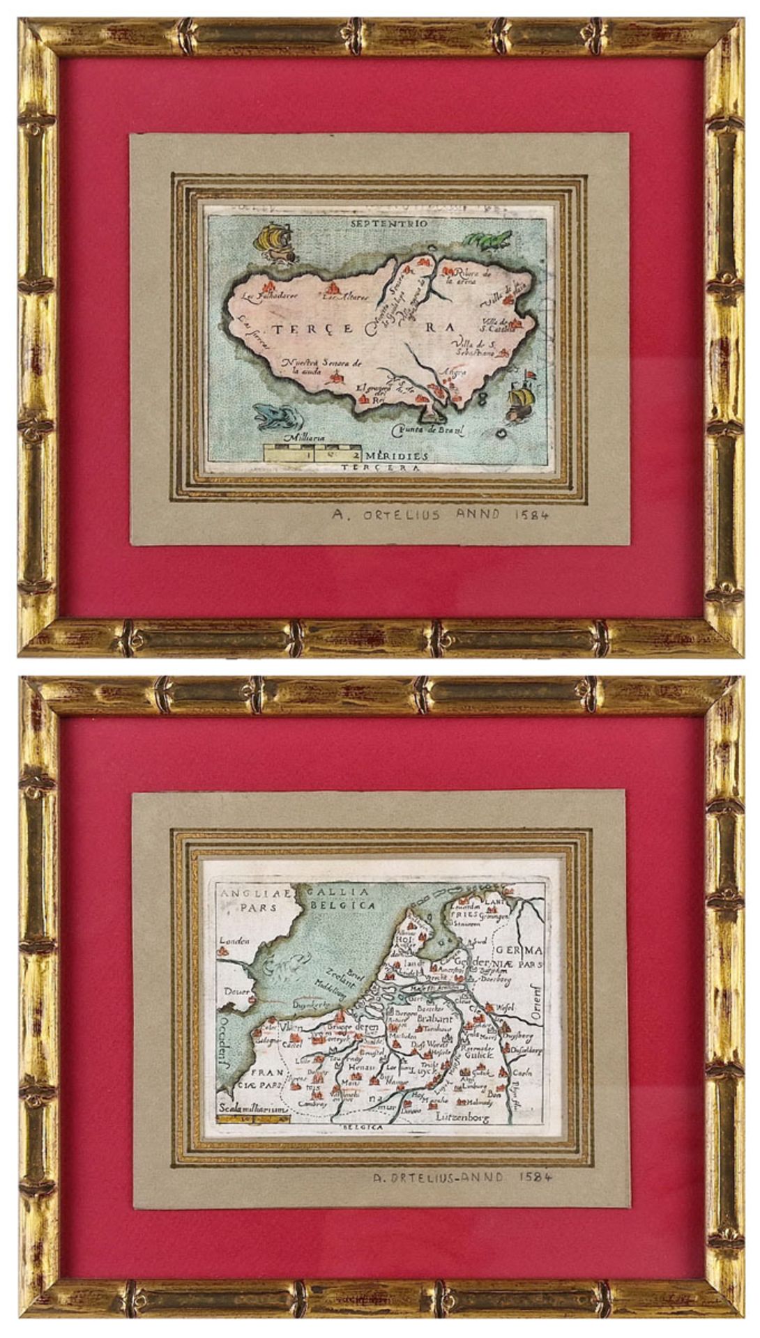 D'APRES ABRAHAM ORTELIUS (1527-1598) - Tercera et Belgica