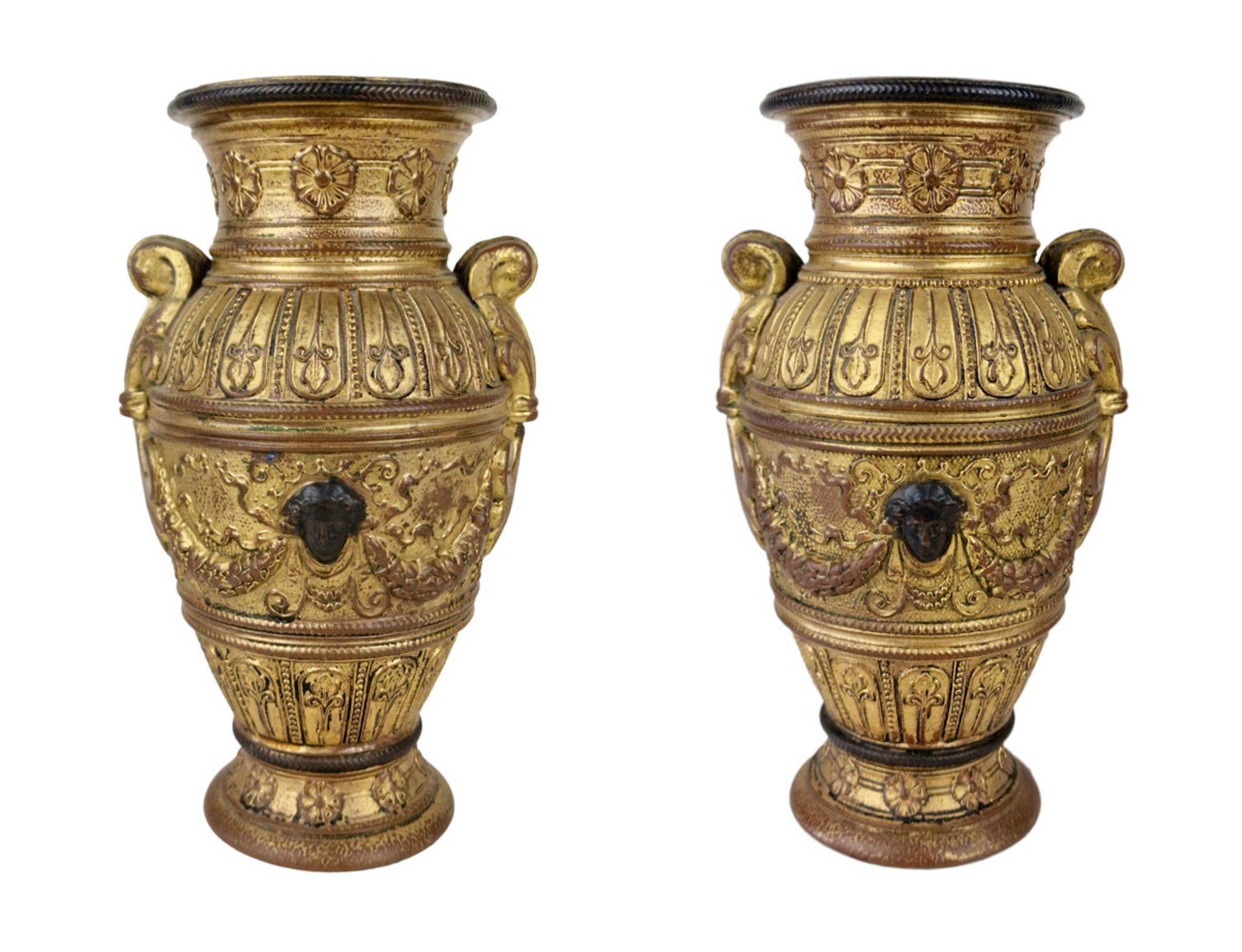 FRANCE, FIN 19ème SIECLE - Paire de vases néo-classiques