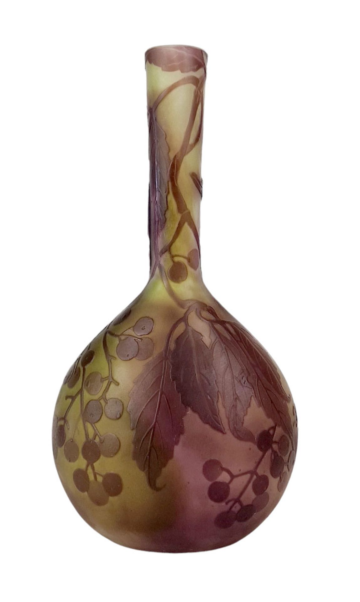 EMILE GALLE (1846-1904) - Petit vase soliflore