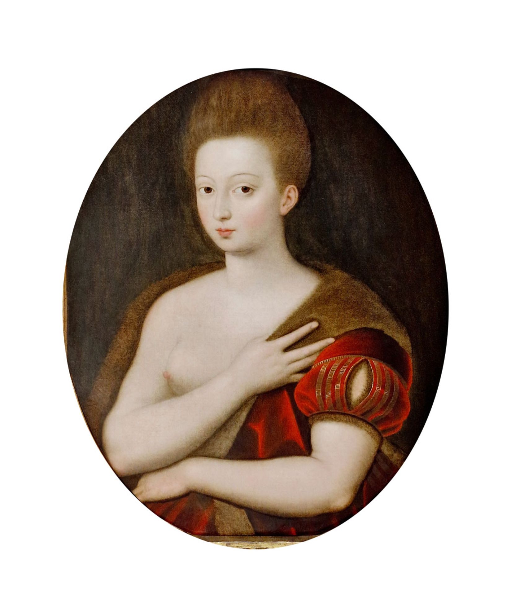 ECOLE DE FONTAINEBLEAU, 16ème SIECLE - Portrait de Gabrielle d'Estrée - Bild 2 aus 4