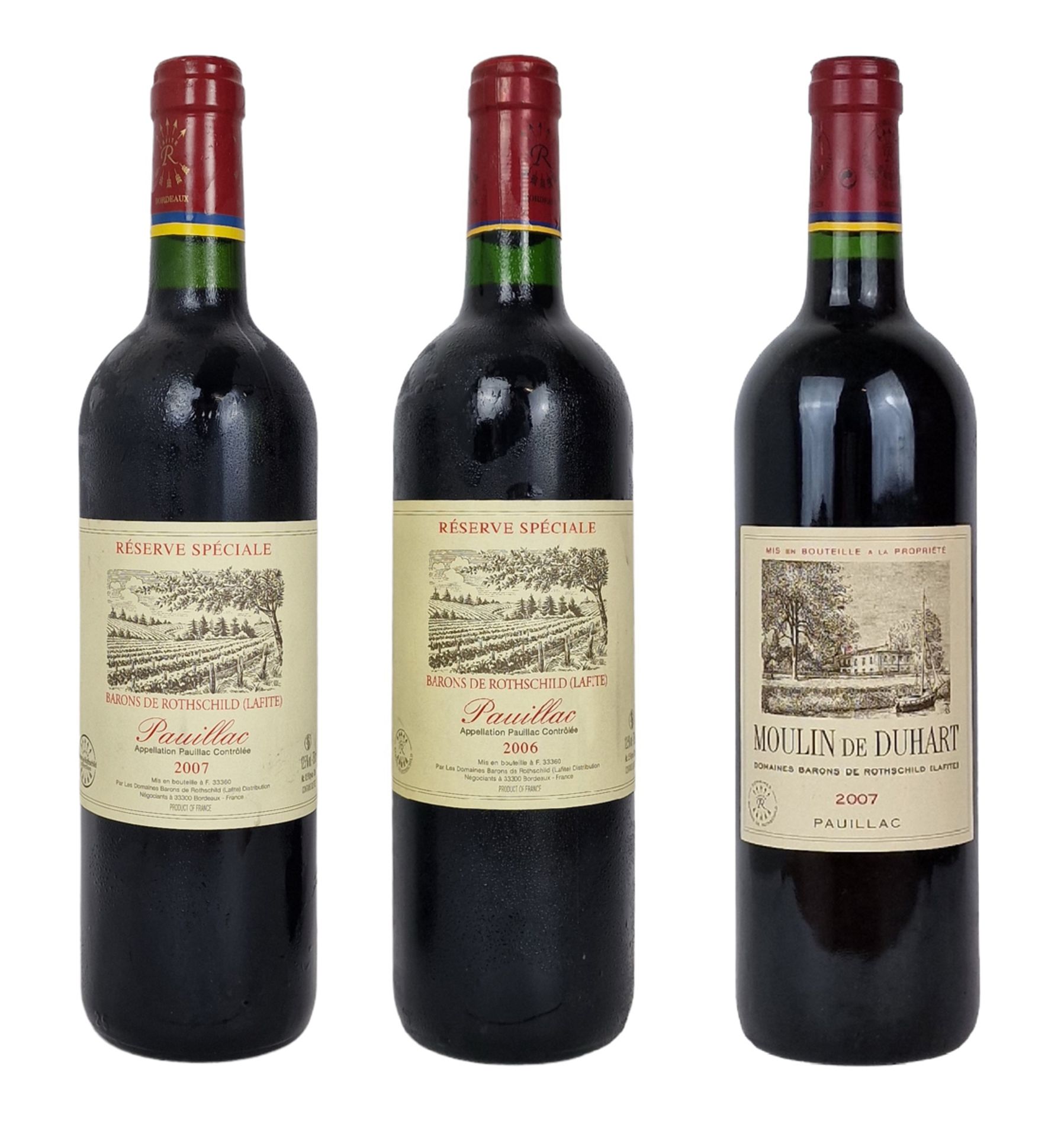 LOT DE BARONS DE ROTHSCHILD 2007 & 2006