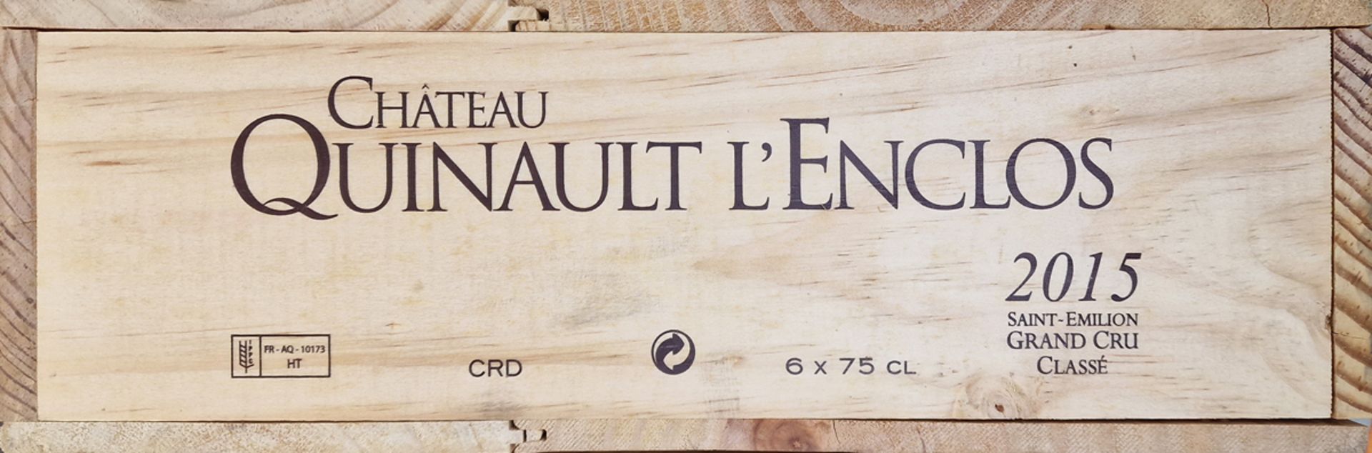 CHÂTEAU QUINAULT L'ENCLOS CBO 2015